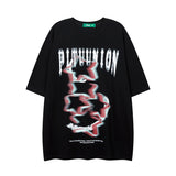Men T Shirt Graffiti Rhinestone Couple T-shirt