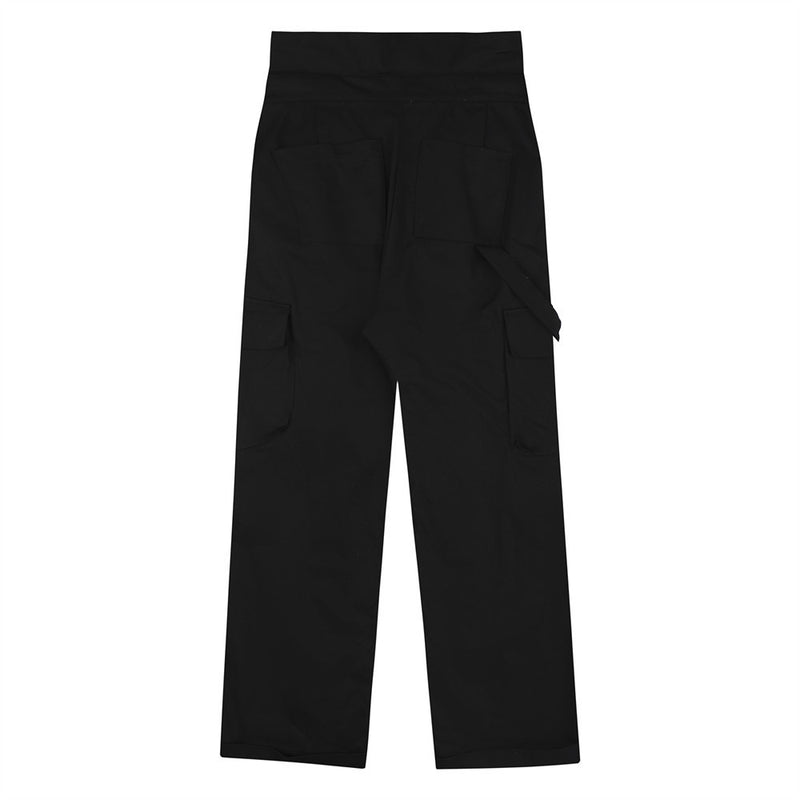 Men Sweatpants Multi-Pocket Workwear Trousers Casual Straight Pants