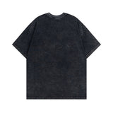 Men T Shirt Graffiti Loose Short Sleeve T-shirt