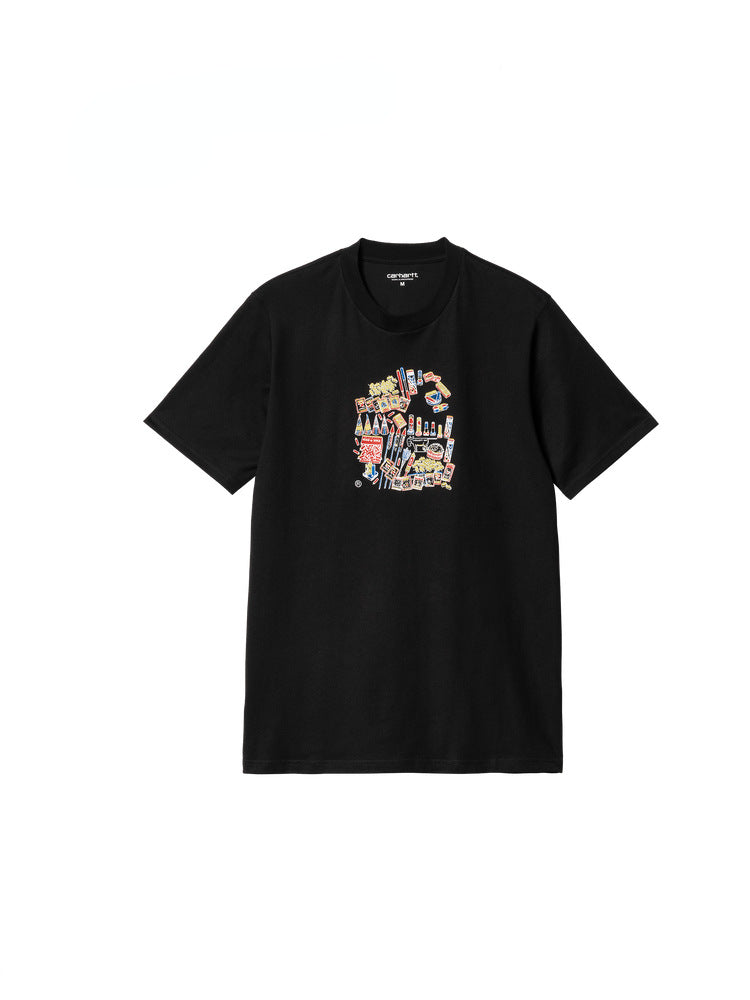 Men's Spring/Summer Comic Retro Pyrotechnic Advertising