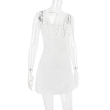 Women Dresses Sexy Lacing Slim Fit Skirt Sling Dress (Bla0420)