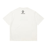 Men T Shirt Letter Patch Embroidered Crew Neck Hip Hop