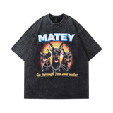 Men's T Shirt Doberman Pinscher Printed Short Sleeve T-shirt Men's and Women's Oversize Hip Hop Half Sleeve Tee