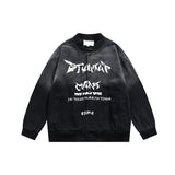 Unisex Jacket Men's and Women's Loose Casual Gradient Baseball Jacket