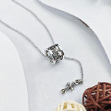 Chrome Hearts Necklace Vintage Hollow Circle Cross Pendant Versatile Men and Women