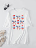 Casual T-shirt print summer loose short sleeves