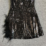 Women Evening Dress Sexy V-neck