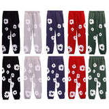 Denim Tears Outfit:Hoodie/Sweatpants (Separate Purchase Options) Puff Print Couple Loose Hooded Sweater