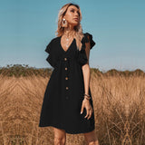 Women Dress V-neck Dress