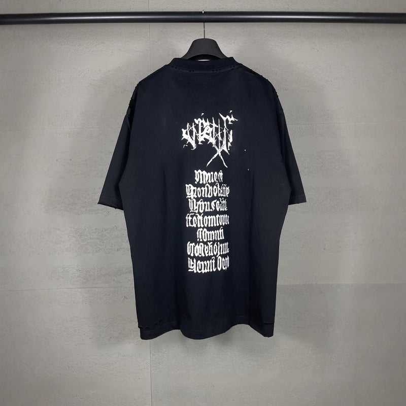 Men T-shirts Art Sanskrit Printing Old Short Sleeve T-Shirt