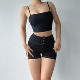Women Yoga Sports Shorts Sports Denim Tight Sexy Fitness Hot Pants