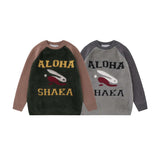 Unisex Sweater Autumn Jacquard Mink Stitching Sweater