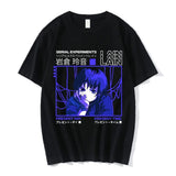 2024Anime Print Serial Experiments Lain  Cotton T-Shirt