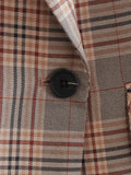 Women's Suits Loose Plaid Coat Women's Short Suit Overcoat