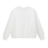Purple Brand Hoodie Letter Print Terry Casual Loose round Neck Sweatshirt