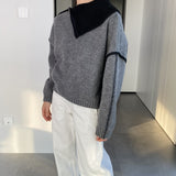 Women Winter Knitted Sweater Autumn Sweater Long Sleeve Zipper Sweater R8922