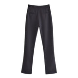 Women Sweatpants Autumn Bell-Bottom Pants Casual Trousers