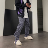MIJKO Mens Vintage Pants MIJKO Autumn and Winter VIBE Wind Casual Pants Undermycar Pocket Functional Pants