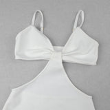 Women Dresses Bandage Dress Sling Waist-Baring Dress Evening Party (Ont0408)
