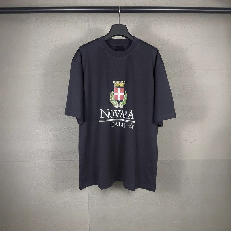 Men T-shirts Paris Crown Wheat Ear Printing Short Sleeve T-Shirt Loose Casual