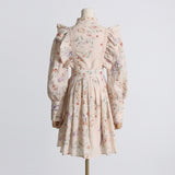 Women Dresses Floral Pleated Dress Skirt (Qymy0409)