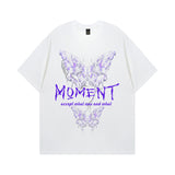 Men T Shirt Cartoon Worn Looking Washed-out Short Sleeve T-shirt