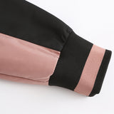 Women Trench Coat Spring and Autumn Anorak Women's Long Sleeve Zipper Drawstring Coat