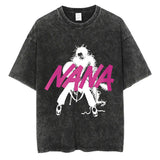 2024Japanese Anime Nana Osaki Print Vintage Washed Tshirt