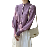 Women Cardigan Sweater Knitted Cardigan Autumn Sexy Retro Autumn 8t8089
