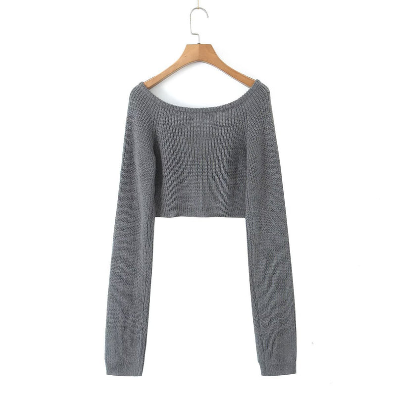 Women Sweater Knitwear Slim Fit Short Knitwear Autumn Sweater
