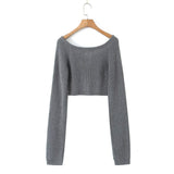 Women Sweater Knitwear Slim Fit Short Knitwear Autumn Sweater