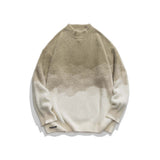 Unisex Shirts Autumn Half Turtleneck Gradient Sweater