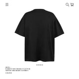 American vintage street T-shirt pure cotton men's and women's summer loose