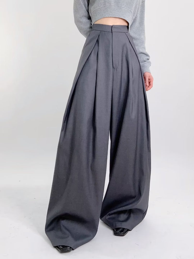 Women Sweatpants Wide Leg Pants Draped Casual Pants