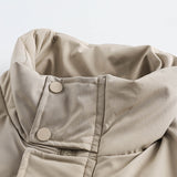 Unisex Winter Cotton Coat Stand-up Collar Cotton-Padded Clothes Vintage Loose and Warm Cotton Jacket