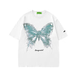 Men T Shirt Summer Pentagram Graffiti Short Sleeve T-shirt