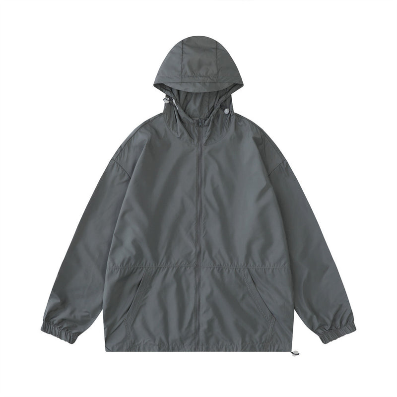 Men Jacket Coat Sun Protection Clothing Male Spring and Summer Leisure Sports Hooded Coat Jacket Shell Jacket