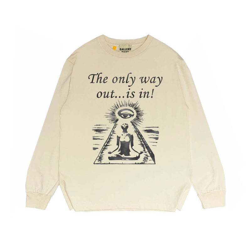 Gallery Dept Long Sleeved Shirt Fashion Brand Long Sleeve Long-Sleeved T-shirt Blouse