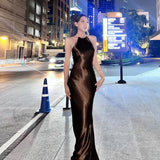 Women Dresses Backless Sling Dress Sexy Hip Skirt