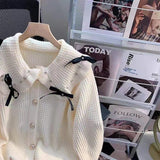 Women Knitwear Spring Bow Sweaters Cardigan