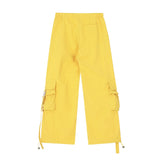 Men Sweatpants Spring/Summer Thin Workwear Trousers Men's Loose Casual Wide-Leg Pants Multi-Pocket Straight-Leg Pants