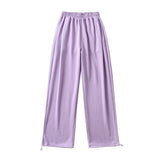 Women Sweatpants Spring Casual Wide Leg Straight Harem Pants