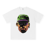 Dennis Rodman Graphics Tee Rod men vintage couple print short sleeve T-shirt