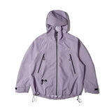 Unisex Jacket Shell Jacket Waterproof Wind-Resist Tool Wind-Resistant Hooded Jacket