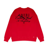 Amiri Long Sleeved Shirt Fashion Brand Crew Sweatshirts round Neck Sweater