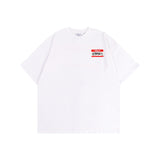 Vetements T Shirts VTM Hello My Name Is Red Signature Graffiti Logo T-shirt