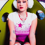 Women T-shirt Summer round Neck Printed Letters Slim Fit Short Sleeve T-shirt Top