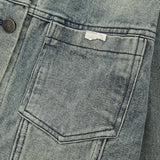 Women Jacket Short Denim Jacket Spring and Autumn Leisure Washed Distressed Coat