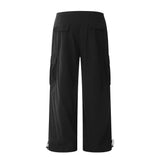 Men Sweatpants Quick-Drying Sports Straight Casual Wide-Leg Trousers