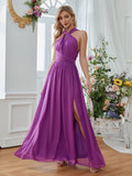 Women Evening Gown Sexy Chiffon Dress